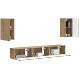  Komplet TV omaric 5 pcs Umetni hrast Konstruiran les, (5000132377) | Shoptok.si