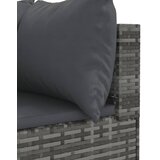  9-dijelni set vrtnih sofa od poliratana s jastucima sivi | shoptok.hr