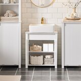 SoBuy kopalnica pod umivalnikom v beli barvi v stilu minimalizma, (20814824) | Shoptok.si