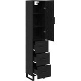  Highboard Crni hrast 34,5 x 34 x 180 cm Konstruirano drvo | shoptok.hr
