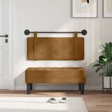  Držeće uzglavlje Zidne Smeđa 110 x 55 x 5 cm Baršun - Smeđa 100 cm bez LED | shoptok.hr