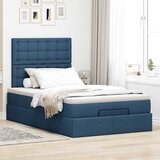  Otomanski krevet madracem i LED plava 120x190 cm tkanina | Eponuda.ba