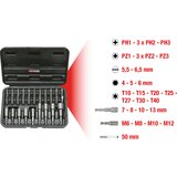 Ks Tools Komplet nastavkov in orodja za vijačenje 1/4'', 31 kosov, oblika C 6,35 | Shoptok.si