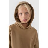4f Girls Non-Zip Hoodie Plain Beige JWMM00TSW | shoptok.hr