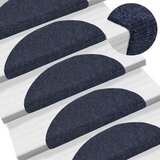  Prostirke za stepenice samoljepljive 15 kom 56x17x3 cm plave poluokrugle | shoptok.hr