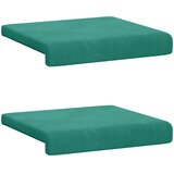  Jastučić za klupu 2 kom. Baršun Tirkizna Dubina 35 cm | shoptok.hr