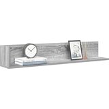 vidaXL Stenske police 2 kosa siva sonoma 100x16,5x16,5 cm inž. les | Shoptok.si