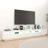 TV ormarić s LED svjetlima bijeli 260 x 35 x 40 cm | Eponuda.com