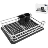 Orion Crno-bijeli metalni ocjeđivač za posuđe 43x32 cm Deluxe – | shoptok.hr