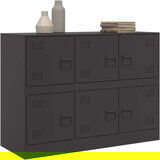 vidaXL Komoda crna 99 x 39 x 73 cm čelična | shoptok.hr