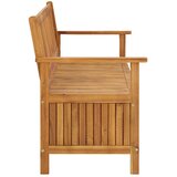  Vrtna klupa za pohranu 148 cm od masivnog bagremovog drva | shoptok.hr