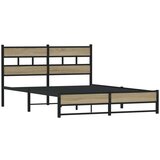 vidaXL Metalni okvir kreveta bez madraca boja hrasta sonome 160x200 cm | shoptok.hr