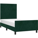  Okvir za krevet bez madraca tamnozeleni 90x200 cm baršunasti | shoptok.hr