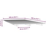  Okvir za krevet bijeli 100 x 200 cm od masivne borovine | Eponuda.ba