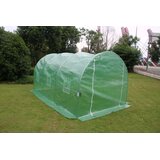  Vrtni tunelski staklenik 4 × 2,5 × 2 m, 10 m², s metalnom konstrukcijom i UV-otpornom folijom | shoptok.hr