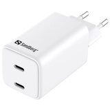 Sandberg AC Charger Dual USB-C PD65W EU, (21564053) Cene
