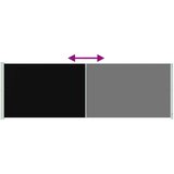 vidaXL Uvlačiva bočna tenda za terasu 200 x 600 cm crna | shoptok.hr