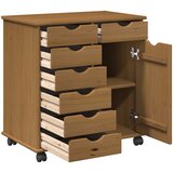  Mobilni ormar s kotačem Medeno smeđa 63,5 x 39 x 65,5 cm | shoptok.hr