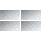  Aluminijaste protizdrsne plošče 4 kosi 80x40 cm, (22014997) | Shoptok.si