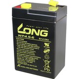 Long WP4.5-6 WP4.5-6 svinčeni akumulator 6 v 4.5 ah svinčevo-koprenast (š x v x g) 70 x 106 x 47 mm ploščati vtič 4\,8 mm nizko samopraznjenje\, brez vzdrževanja, (20438242) | Shoptok.si