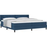  Krevet s Box springom s dušekom plavi 200x200 cm od tkanine | shoptok.hr