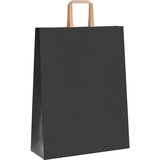  Papirnate vrećice 250 kom s ručkama crne 32x12x42 cm | shoptok.hr