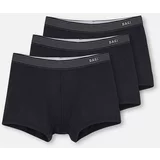 Dagi Boxer Shorts - Black - 3 pcs