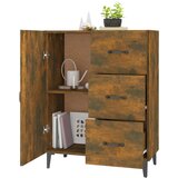  Komoda dimljeni hrast 69,5x34x90 cm inženirski les, (20654773) | Shoptok.si