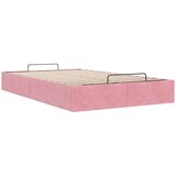 vidaXL Okvir za krevet bez madraca ružičasti 120 x 190 cm baršunasti | shoptok.hr