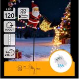  Aigostar- LED spoljašnja božićna dekoracija 120xLED/3xAA/8 funkcija 80 cm IP44 Santa/topla Cene