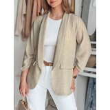 DStreet Marynarka damska oversize SOFT LOVE jasnobrązowa | shoptok.hr