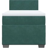 vidaXL Box spring krevet s madracem tamnozeleni 90x200 cm baršunasti | shoptok.hr