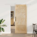 vidaXL klizna vrata s kompletom hardvera 83x202 cm od masivnog drva borovine Cijene