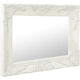 Zidno ogledalo u baroknom stilu 50 x 40 cm bijelo | Eponuda.com