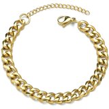 IZMAEL Zapestnica na roko TO-34818 - Zlata / 18+5cm / 5mm | Shoptok.si