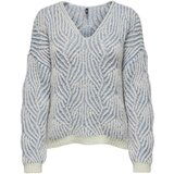 Only Pulover 'ONLELIN' modra / bela | Shoptok.si