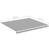  Zamjenska tkanina za tendu antracit-bijela 4 x 3,5 m | Eponuda.com