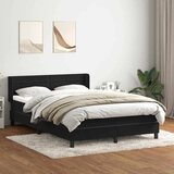 Box spring postelja z vzmetnico črna 160x210 cm žamet, (21792253) | Shoptok.si