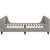  Otroški posteljni okvir z vznožjem Svetlo siva 90 x 200 cm, (5000104784) | Shoptok.si