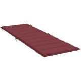  Jastuk za ležaljku prošarani vino crvena 186x58x4 cm od tkanine | shoptok.hr