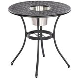 Gardenson Vrtna Miza Tisch, Aluminij, S Posodo Za Led | Shoptok.si