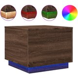 Ormarić za uzglavlje LED boja smeđeg hrasta 50x50x40 cm | shoptok.hr