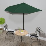 Balkonski suncobran s aluminijskom šipkom 270 x 144 cm zeleni | shoptok.hr