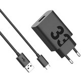  Zidni punjač Motorola 33W 3A 1 x USB-A s USB-C kabelom crni PG38C06448 Cijene