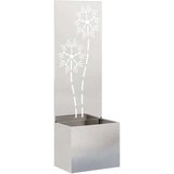 vidaXL Vrtni Sadič s Dekorativnom Pločom Srebrna 50 x 140 cm | shoptok.hr