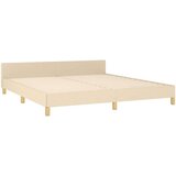  Za krevet s uzglavljem krem 160 x 200 cm od tkanine | shoptok.hr