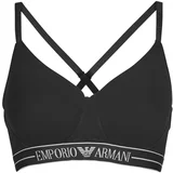 Emporio Armani Topi EVERYDAY COTTON PADDED SOFT COUTOUR BRA Črna