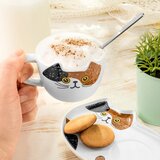 Mačja šalica s tanjurićem i štapićem za miješanje | shoptok.hr
