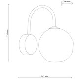  Brilagi - Zidna lampa VULCANO 1xG9/8W/230V zlatna/zadimljeno bež | Eponuda.com