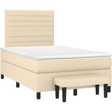  Krevet box spring s madracem krem 120 x 190 cm od tkanine | shoptok.hr